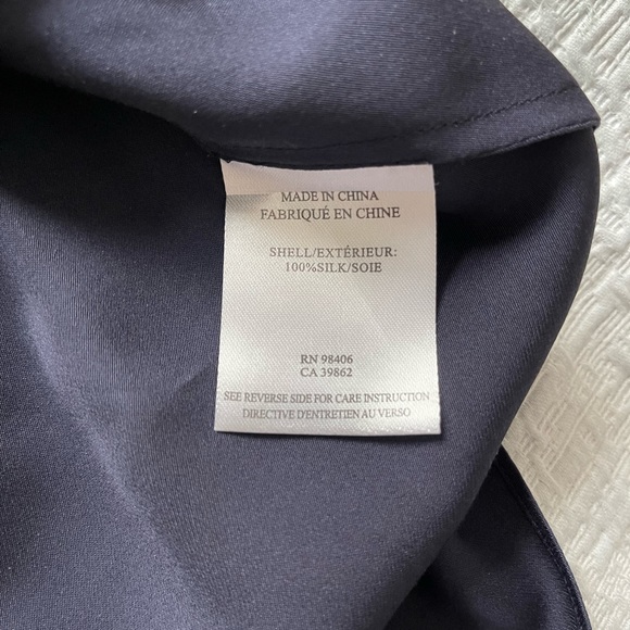 Theory Silk Navy Dress - Picture 3 of 5